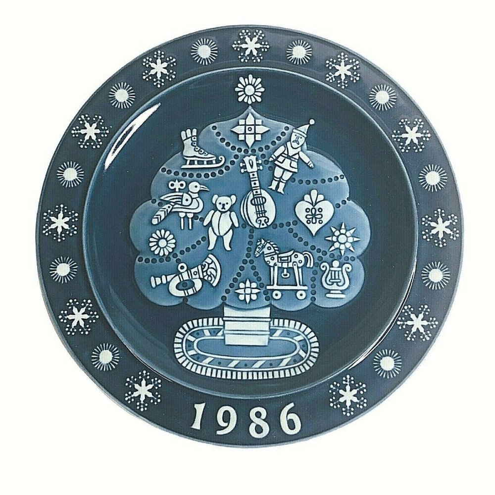 1986 Dansk The Spirit Of Christmas Plate Limited Edition Made Denmark Handmade‎